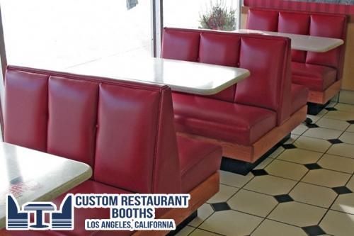 restaurant booth wide channel back