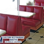 restaurant booth wide channel back